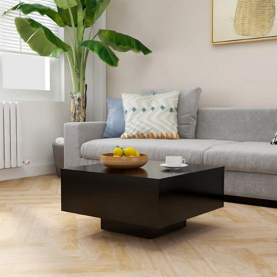 Berkfield Coffee Table Black 60x60x31.5 cm Engineered Wood