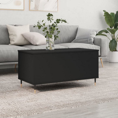 Berkfield Coffee Table Black 90x44.5x45 cm Engineered Wood