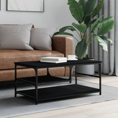 Berkfield Coffee Table Black 90x49x40 cm Engineered Wood