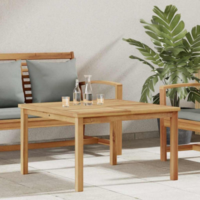 Berkfield Coffee Table Brown 85 x 85 x 45 cm Solid teak wood