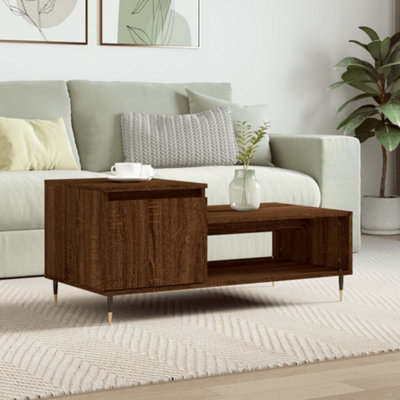 Berkfield Coffee Table Brown Oak 100x50x45 cm Engineered Wood