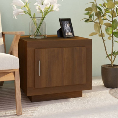 Berkfield Coffee Table Brown Oak 51x50x45 cm Engineered Wood