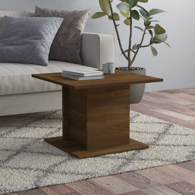 Berkfield Coffee Table Brown Oak 55.5x55.5x40 cm Engineered Wood