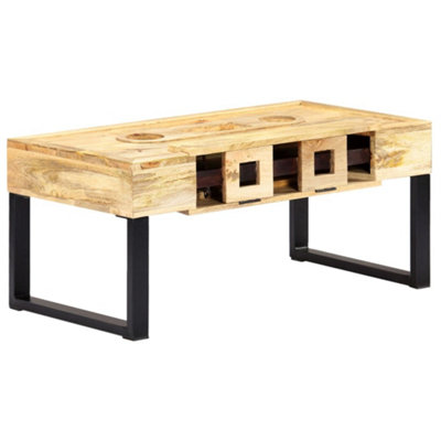 Berkfield Coffee Table Cassette Style 100x52x45 cm Solid Mango Wood