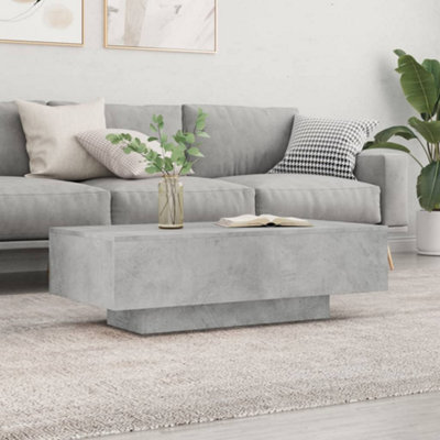 Berkfield Coffee Table Concrete Grey 100x49.5x31 cm Engineered Wood