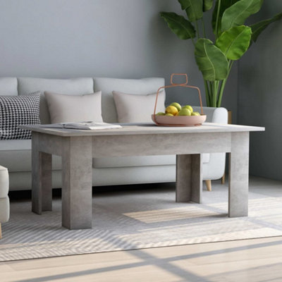 Berkfield Coffee Table Concrete Grey 100x60x42 cm Engineered Wood