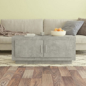 Berkfield Coffee Table Concrete Grey 102x50x45 cm Engineered Wood