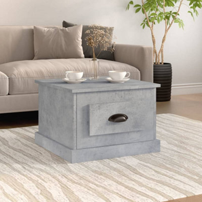 Berkfield Coffee Table Concrete Grey 50x50x35 cm Engineered Wood