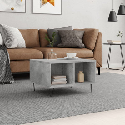 Berkfield Coffee Table Concrete Grey 60x50x36.5 cm Engineered Wood
