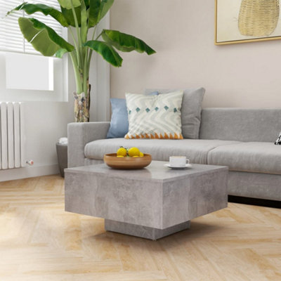 Grey cement store coffee table