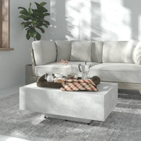 Berkfield Coffee Table Concrete Grey 85x55x31 cm Engineered Wood