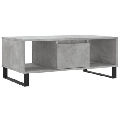 Berkfield Coffee Table Concrete Grey 90x50x36.5 cm Engineered Wood