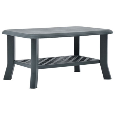 Berkfield Coffee Table Green 90x60x46 cm Plastic