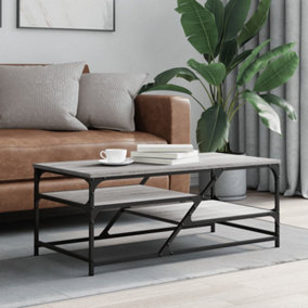 Berkfield Coffee Table Grey Sonoma 100x49x40 cm Engineered Wood