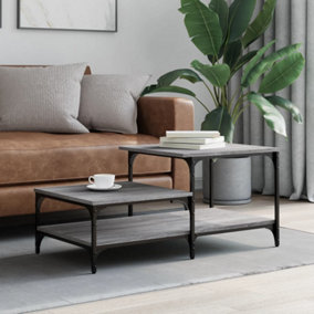 Berkfield Coffee Table Grey Sonoma 100x50.5x45 cm Engineered Wood