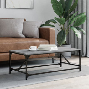Berkfield Coffee Table Grey Sonoma 100x50x35 cm Engineered Wood