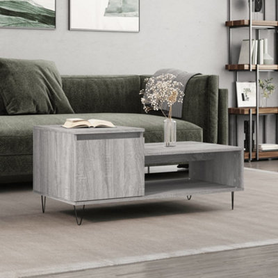 Berkfield Coffee Table Grey Sonoma 100x50x45 cm Engineered Wood