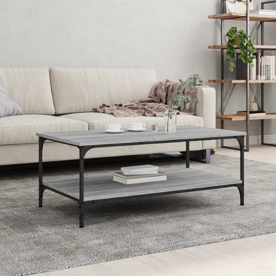 Berkfield Coffee Table Grey Sonoma 100x55x40 cm Engineered Wood | DIY ...