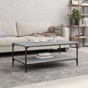 Berkfield Coffee Table Grey Sonoma 100x55x40 cm Engineered Wood