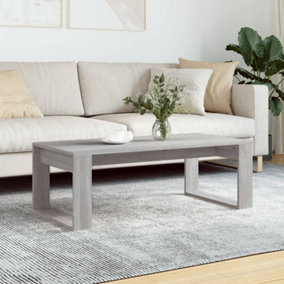 Berkfield Coffee Table Grey Sonoma 102x50x35 cm Engineered Wood
