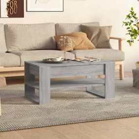 Berkfield Coffee Table Grey Sonoma 102x55x45 cm Engineered Wood
