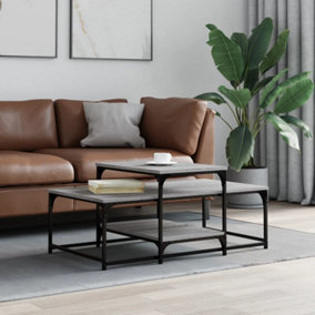 Berkfield Coffee Table Grey Sonoma 102x60x45 cm Engineered Wood