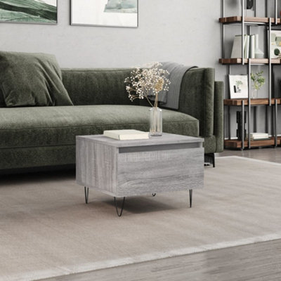 Berkfield Coffee Table Grey Sonoma 50x46x35 cm Engineered Wood