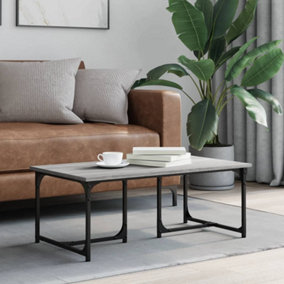 Berkfield Coffee Table Grey Sonoma 90x50x35 cm Engineered Wood