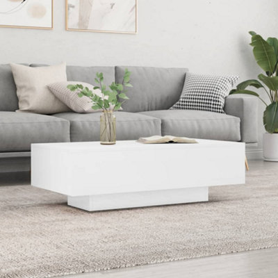 Berkfield Coffee Table High Gloss White 100x49.5x31 cm Engineered Wood