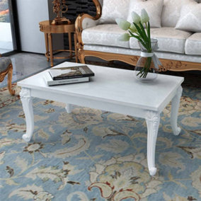 Berkfield Coffee Table High Gloss White 100x50x42 cm Engineered Wood
