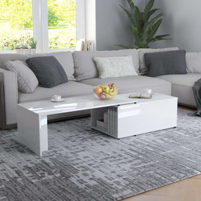 Grey gloss deals coffee table ikea