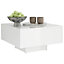 Berkfield Coffee Table High Gloss White 60x60x31.5 cm Engineered Wood