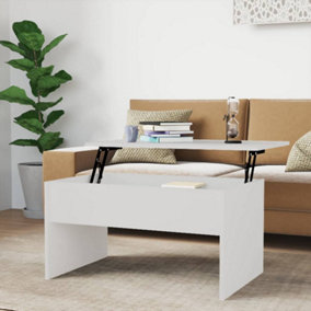 Berkfield Coffee Table High Gloss White 80x50.5x41.5 cm Engineered Wood