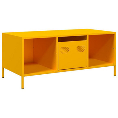 Berkfield Coffee Table Mustard Yellow 101.5x50x43.5 cm Cold-rolled Steel