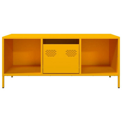 Berkfield Coffee Table Mustard Yellow 101.5x50x43.5 cm Cold-rolled Steel