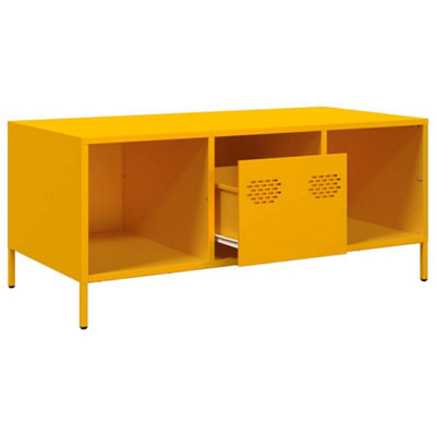 Berkfield Coffee Table Mustard Yellow 101.5x50x43.5 cm Cold-rolled Steel