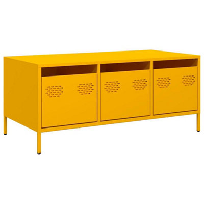 Berkfield Coffee Table Mustard Yellow 101.5x50x43.5 cm Cold-rolled Steel