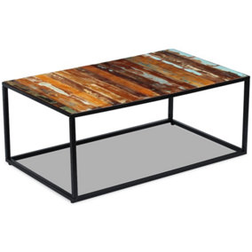 Berkfield Coffee Table Solid Reclaimed Wood 100x60x40 cm