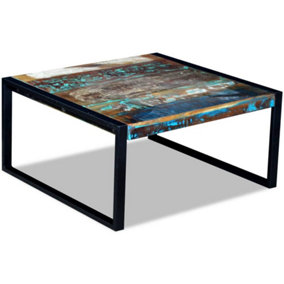 Berkfield Coffee Table Solid Reclaimed Wood 80x80x40 cm