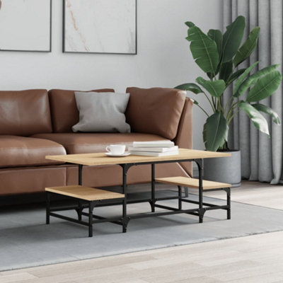 Berkfield Coffee Table Sonoma Oak 100x50.5x40 cm Engineered Wood