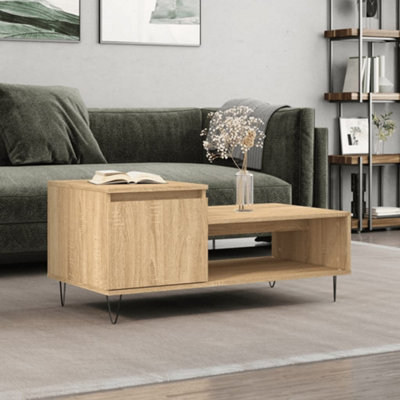 Berkfield Coffee Table Sonoma Oak 100x50x45 cm Engineered Wood