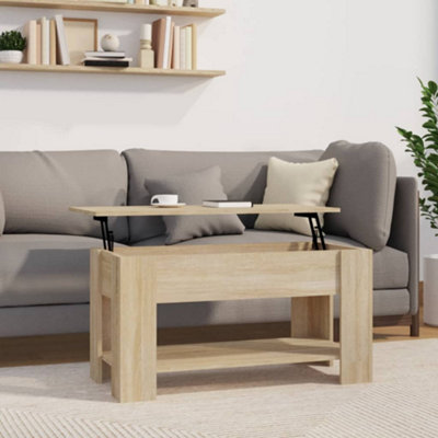 Berkfield Coffee Table Sonoma Oak 101x49x52 cm Engineered Wood