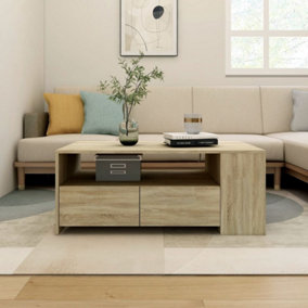 Berkfield Coffee Table Sonoma Oak 102x55x42 cm Engineered Wood