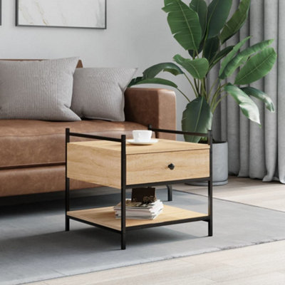 Berkfield Coffee Table Sonoma Oak 50x50x50 cm Engineered Wood
