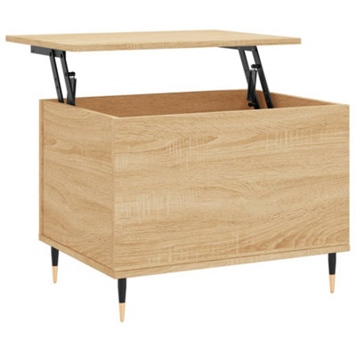 Berkfield Coffee Table Sonoma Oak 60x44.5x45 cm Engineered Wood