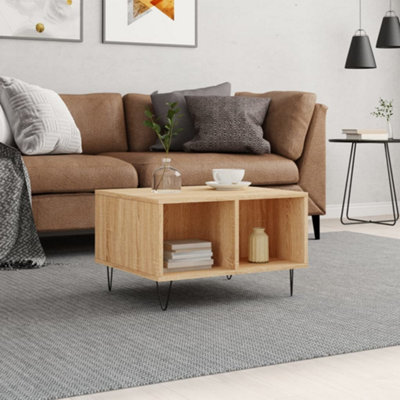 Berkfield Coffee Table Sonoma Oak 60x50x36.5 cm Engineered Wood