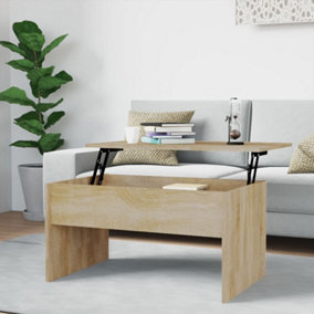 Berkfield Coffee Table Sonoma Oak 80x50.5x41.5 cm Engineered Wood