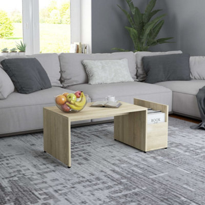 Berkfield Coffee Table Sonoma Oak 90x45x35 cm Engineered Wood