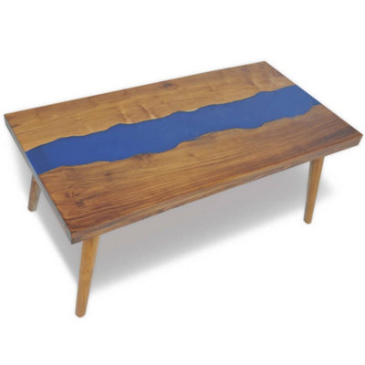 Berkfield Coffee Table Teak Resin 100x50x40 cm