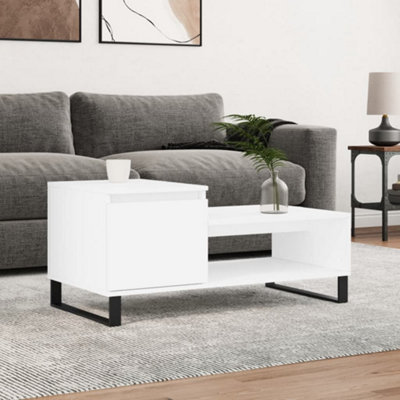 Berkfield Coffee Table White 100x50x45 cm Engineered Wood